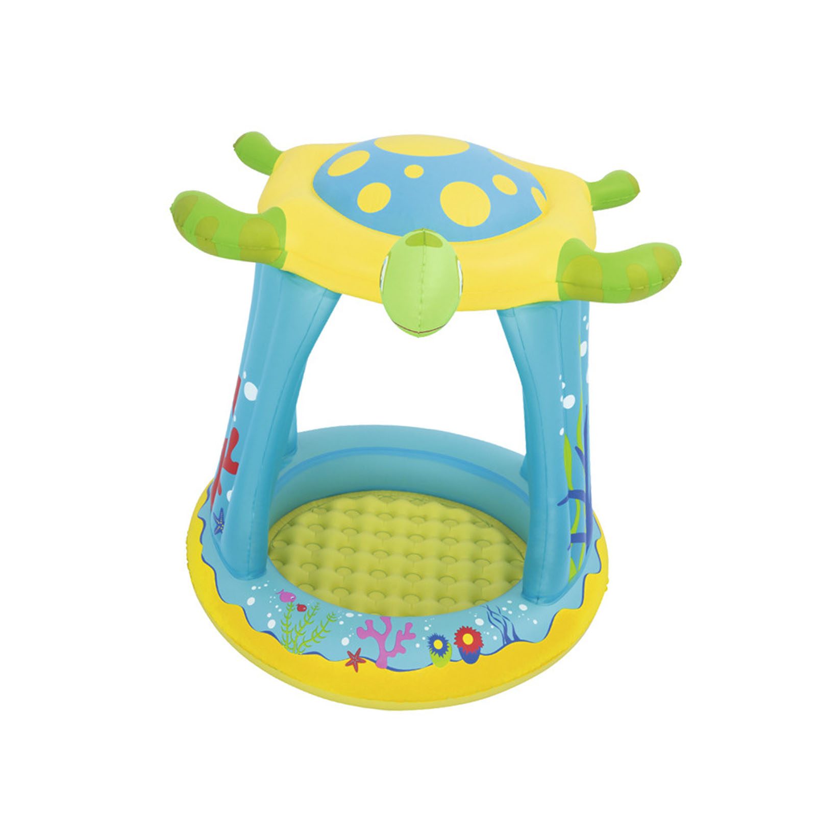 Kiddie Inflatable Sunshade Pool Blow Up Water Fun Bathing Tub