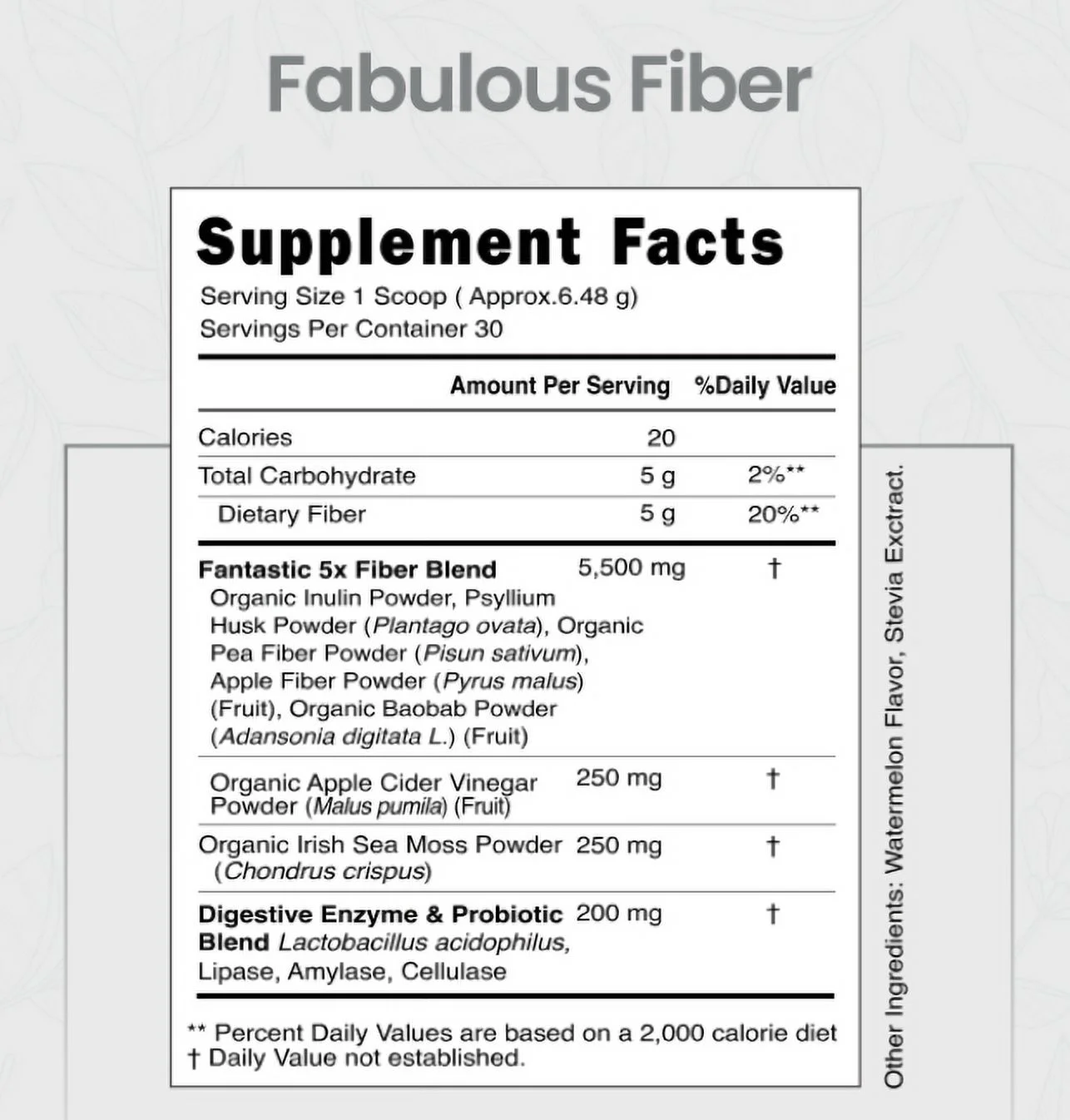 Nature's Eagle Fabulous Fiber with Irish Sea Moss