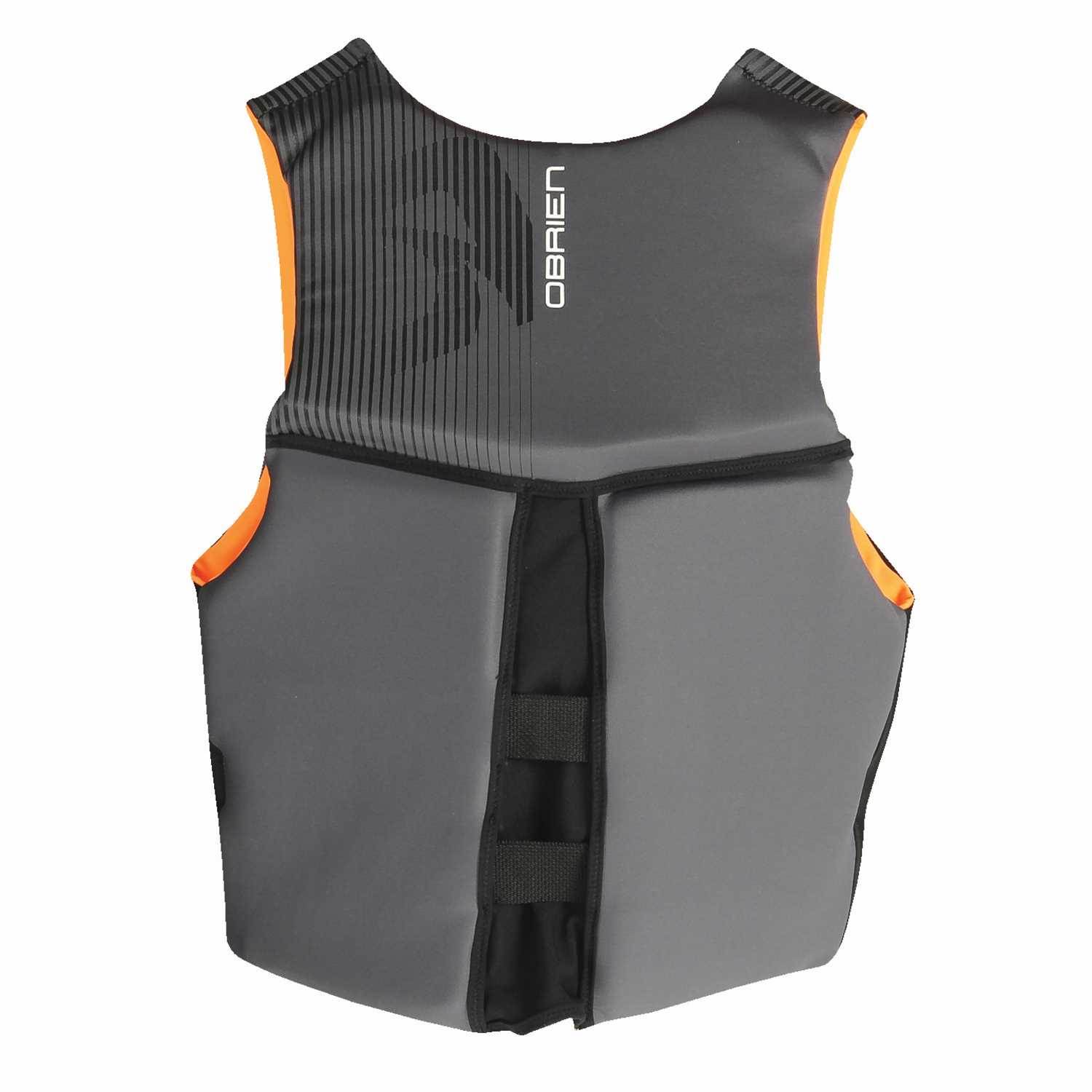 OBrien BioLite Series Men's Flex V Back Neoprene Life Vest Size XL, Black/Orange