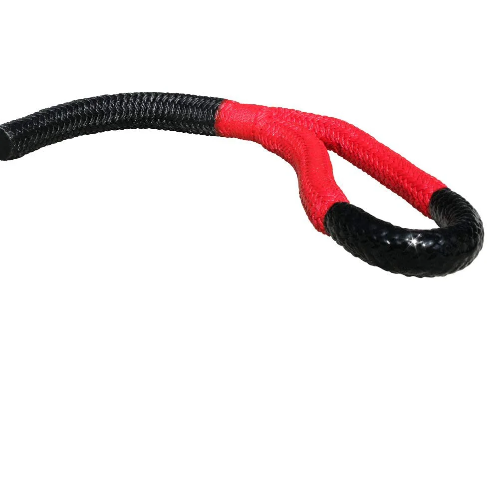 Bubba Rope SIDEWINDER XTREME Model 176653RD Off-Road Power Stretch Kinetic Kit 5/8 x 20 ft. Recovery Rope With Breaking Strength of 14000 Lb. In Red / Black Color