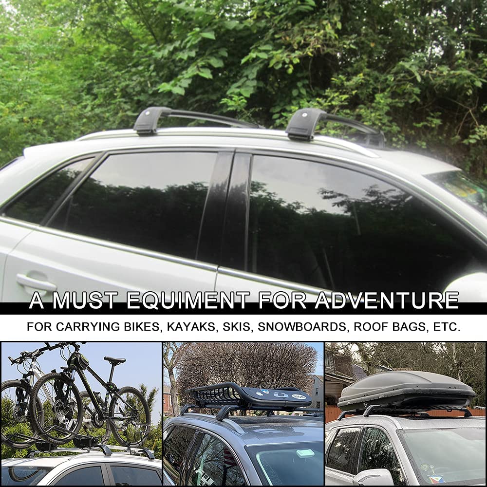 NIXFACE Cross Bars Fit for 2018-2022 Volvo -XC40 Adjustable Roof Rack Luggage Holder -Black