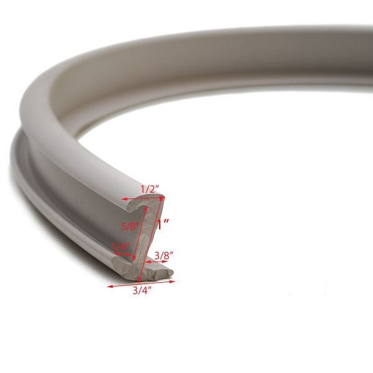 Bayliner Boat Rub Rail1847014 | Gray 1 Inch Semi Rigid Vinyl (10 Foot)