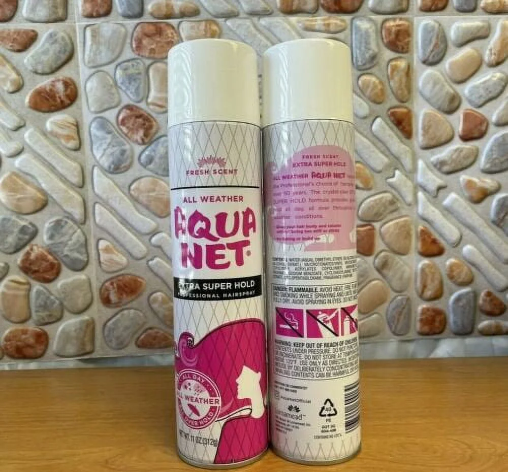 4pack Aqua Net Extra Super Hold Hairspray Fresh Scent All Weather 11 Oz