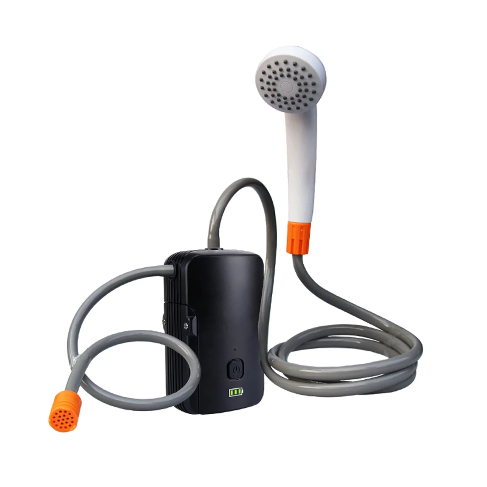 Eccomum 2022 Portable Camping Shower Outdoor/Indoor Electric Shower with Battery Powr Display,2 Mode 4400mAh USB Rechargeable Fast Charging,8.2ft for Camping Beach Swimming Outdoor Traveling Hiking