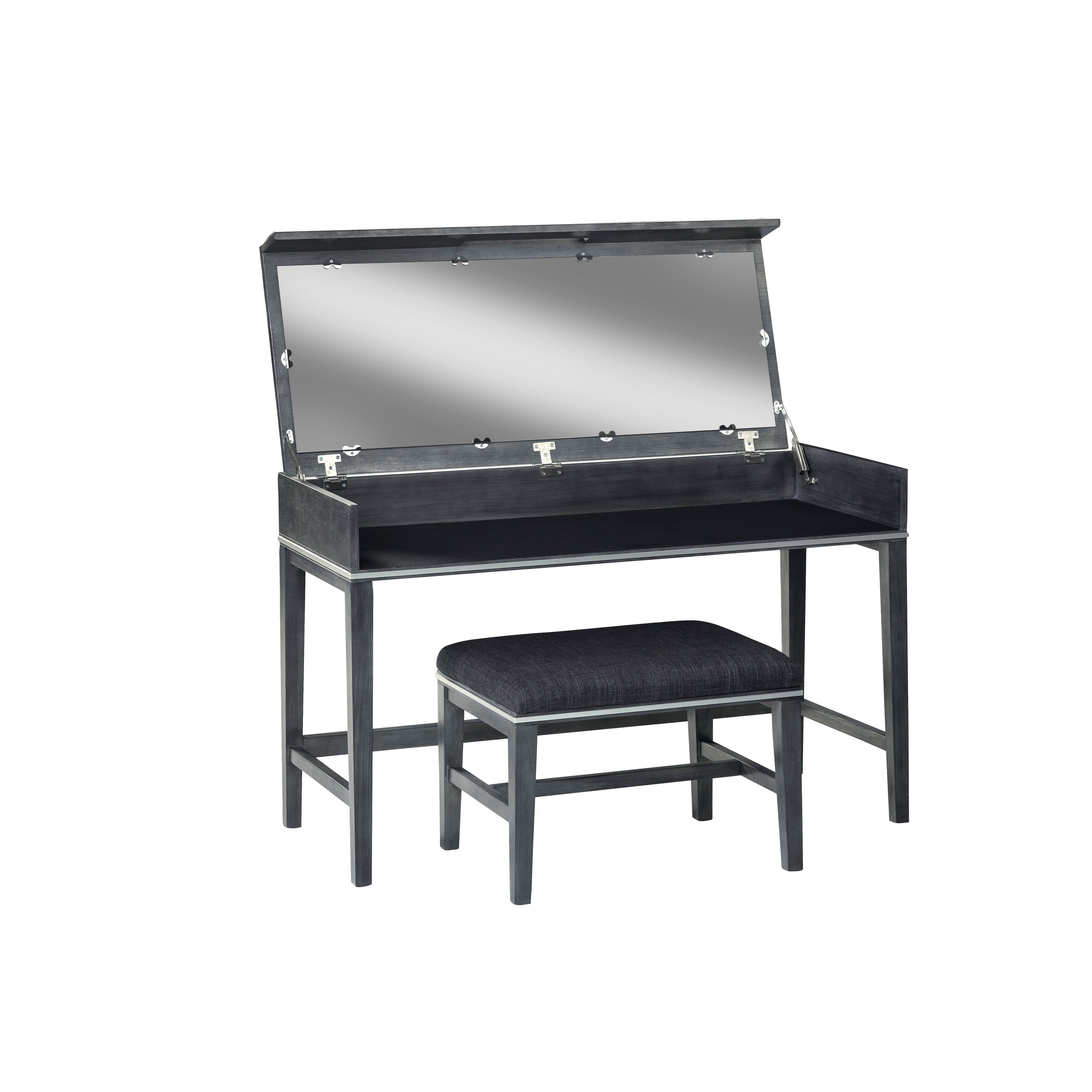 Martin Svensson Home Memphis Slate Gray Vanity and Stool