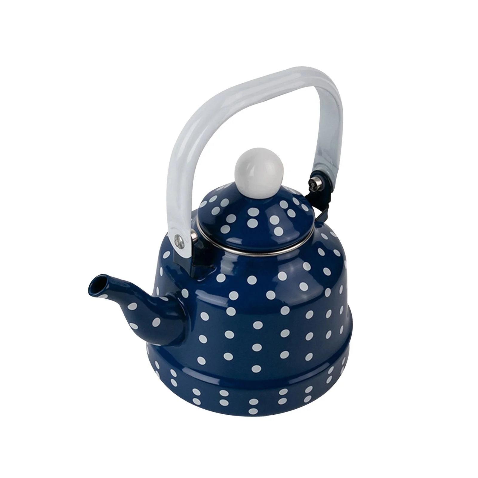 Classic Enamel Heating Water Kettle Apply to Various Stovetops Hot Water Boiling Blue