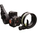 Apex Gear Covert Single Pin Adjustable Green Dot Reticle Archery Bow Sight, Black - AG2321B