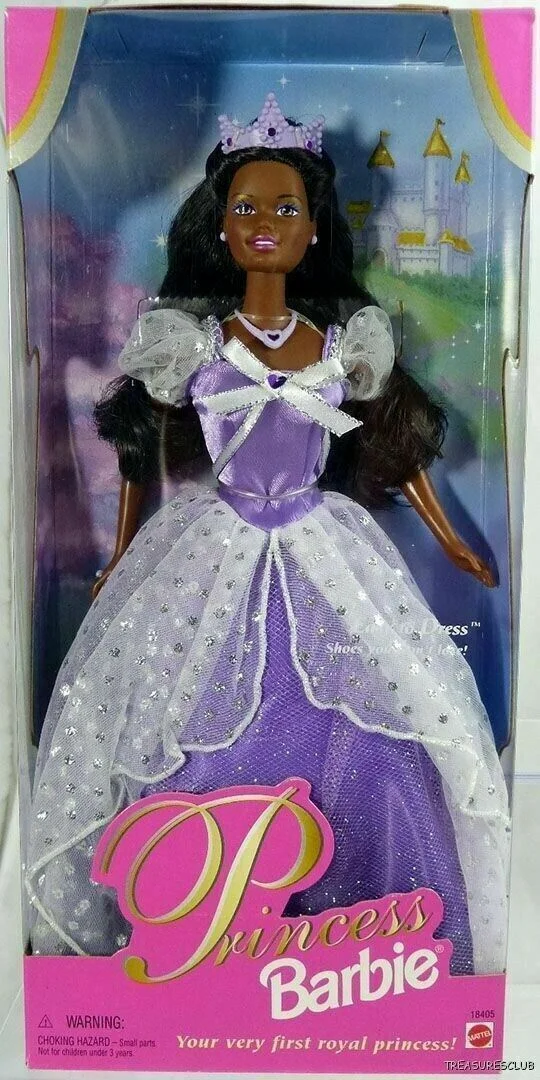 Princess Barbie African American Mattel #18405 1997 New