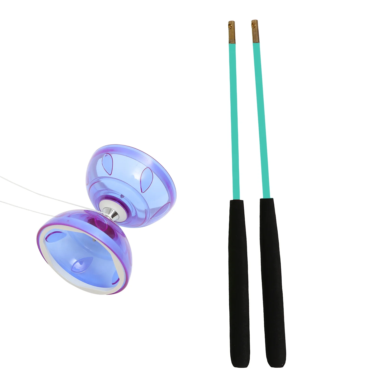 Etereauty 1 Set Chinese Yoyo Diabolo Toy Professional Juggling Diabolos Yoyo Kids Elderly Toy