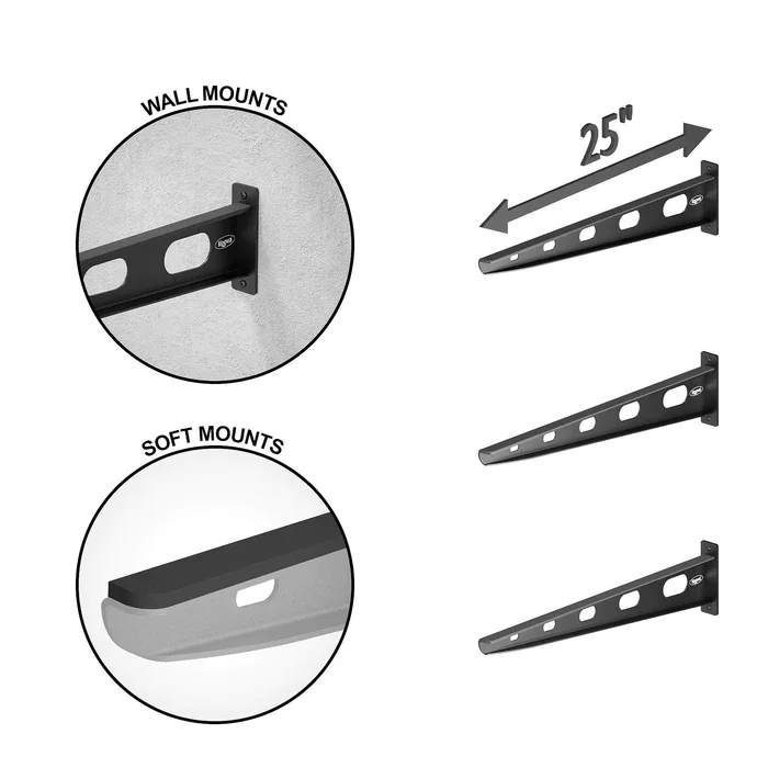 4 Pack Wall Mounted Kayak Rack - Made in USA 25