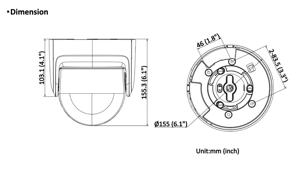 LTS CMIP3C8PW-SDL HD IP 8MP 180 Panoramic 4mm Full Color 247 WDR Turret Dome Camera LTCMIP3C8PW-SDL
