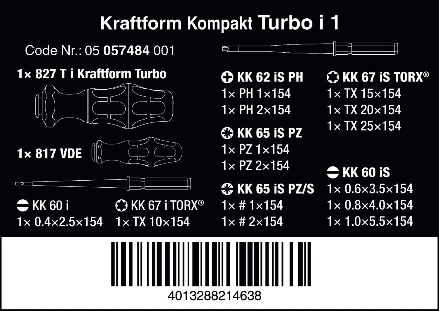 05057484001 Krafform Kompak urbo I 1, 16 Pieces