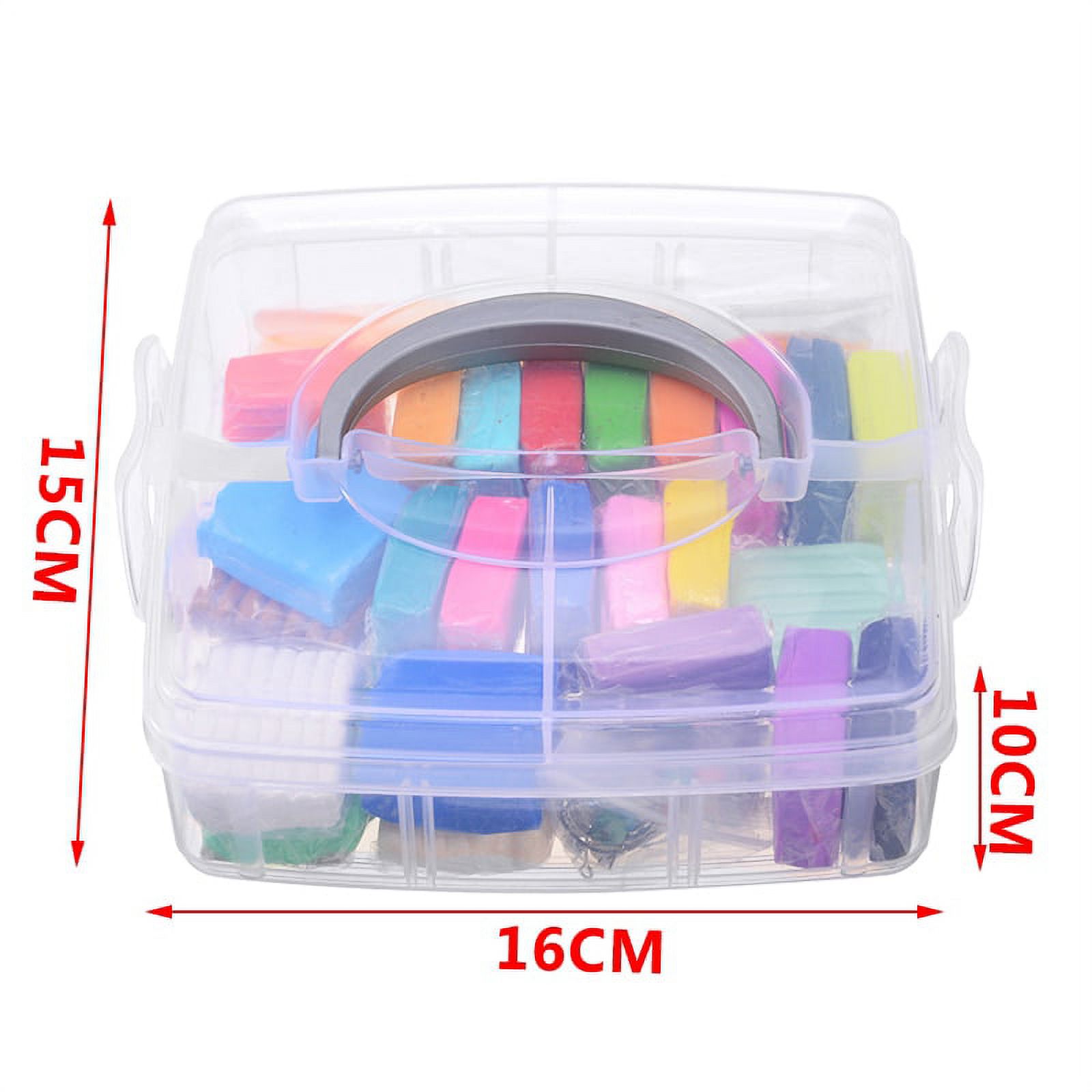 24 Colors Soft Polymer Clay Set Oven Bake DIY Air Dry Colored Clay Plasticine with Modeling Making Tools Kids Educational Toy