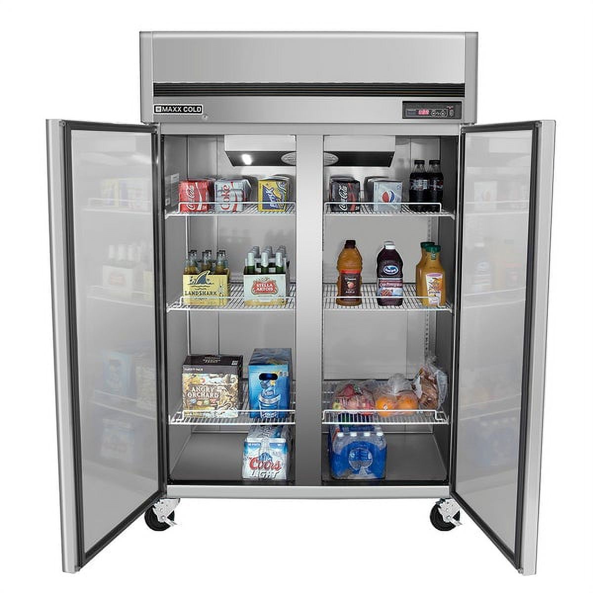MCRT-49FDHC Reach-In Refrigerator, Double Door, Top Mount