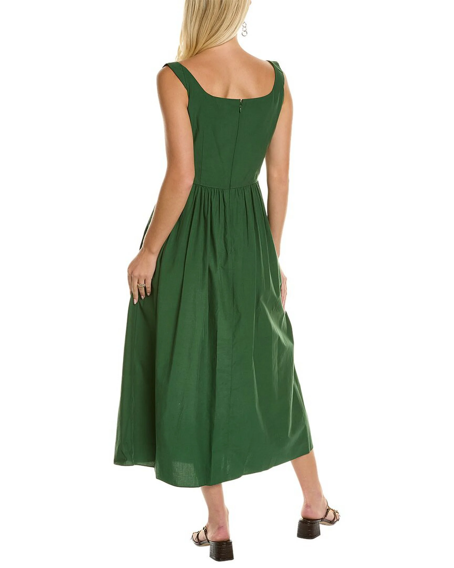 Rebecca Taylor womens  Midi Dress, XS, Green