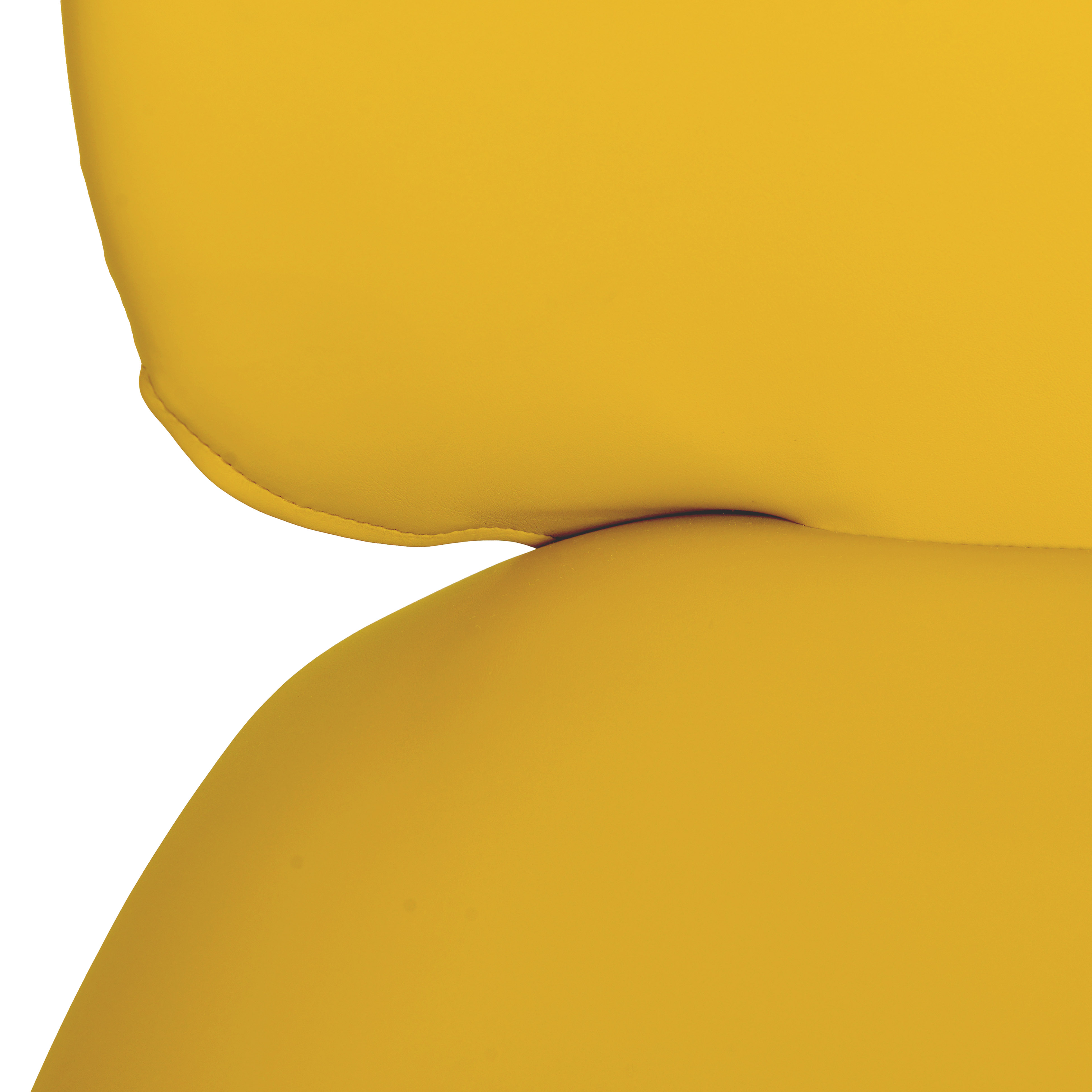 Lauren Yellow Vegan Leather Kitchen Chairs - Set of 2