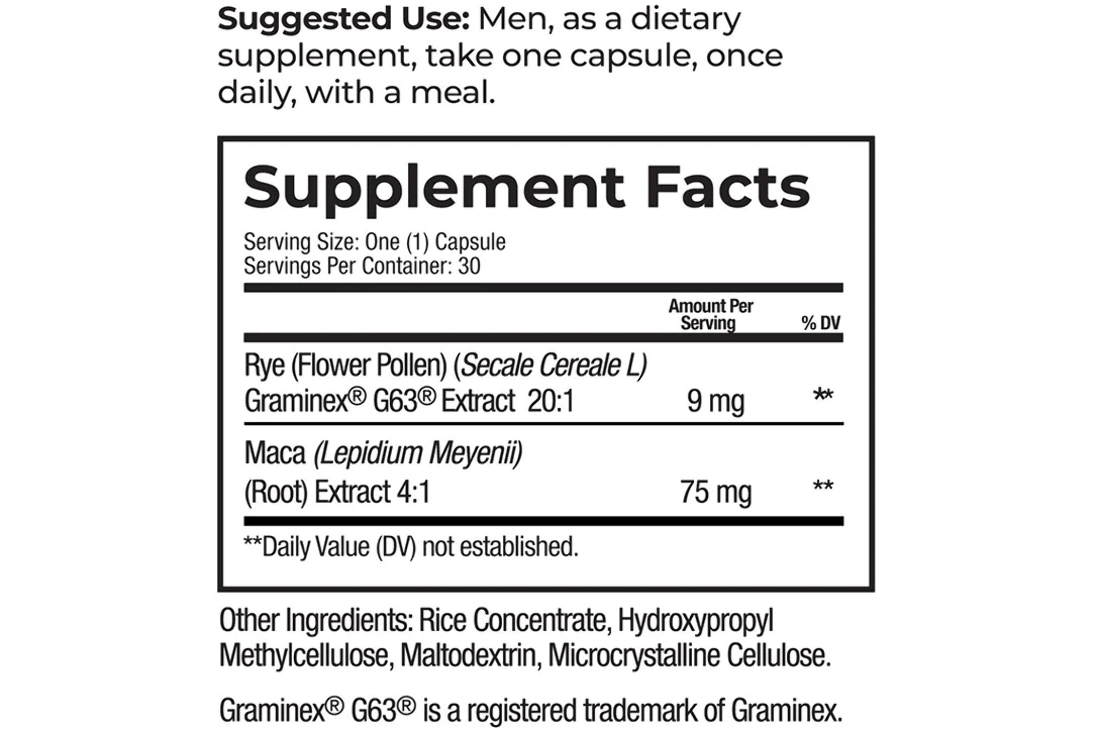 Prosta-Rye Natural Prostate Supplement for Men That are Experiencing Enlarged Prostate, Frequent Urination, Overactive Bladder - 2 Bottles, 60 Capsules