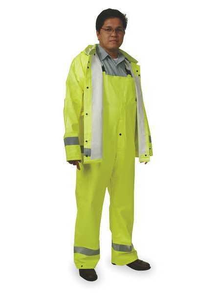 Condor Rain Jacket,Unrated,Yellow/Green,XL  4GE65