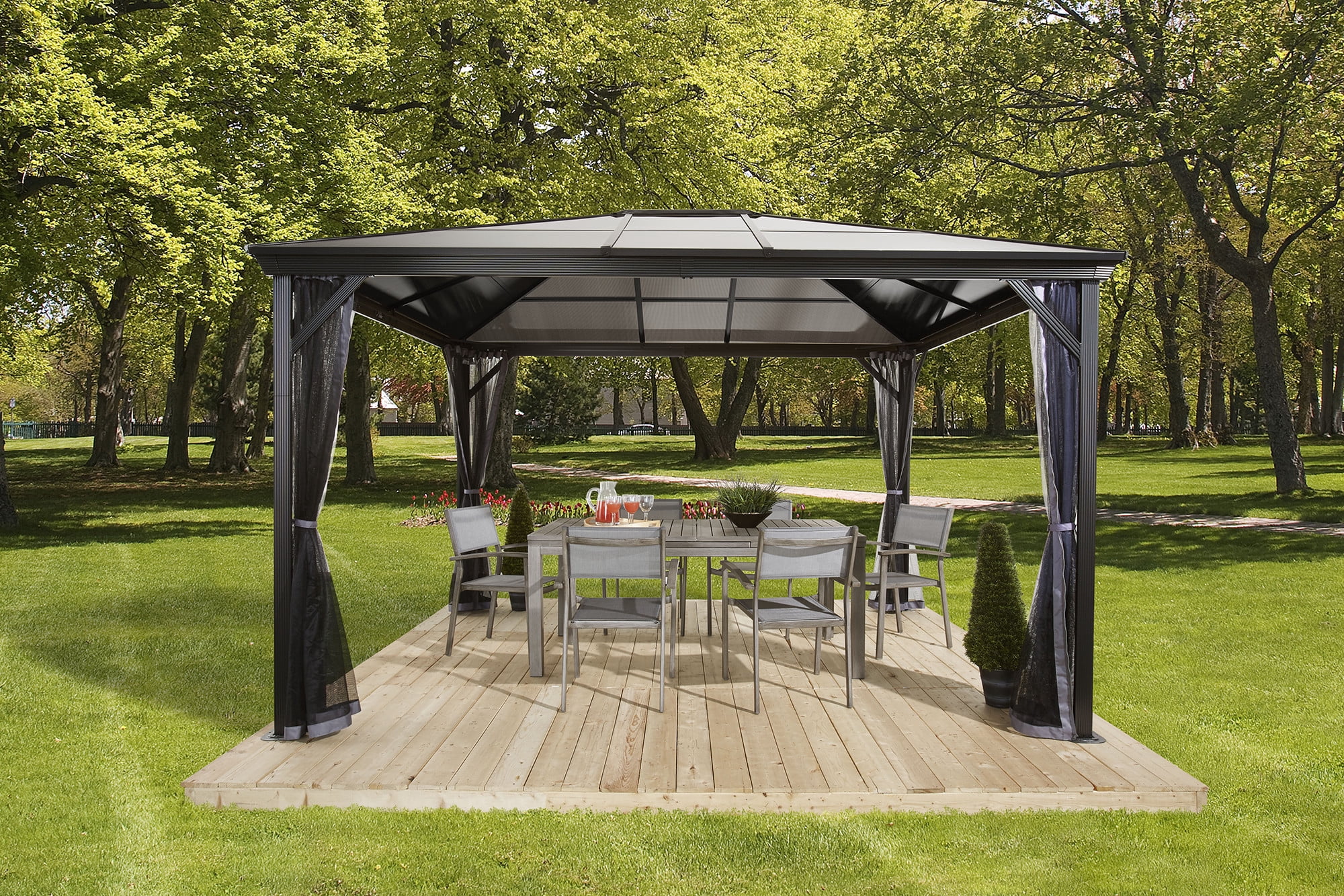 Sojag Verona Gazebo, 10 x 14 ft, Gazebos for Patios and Entertaining