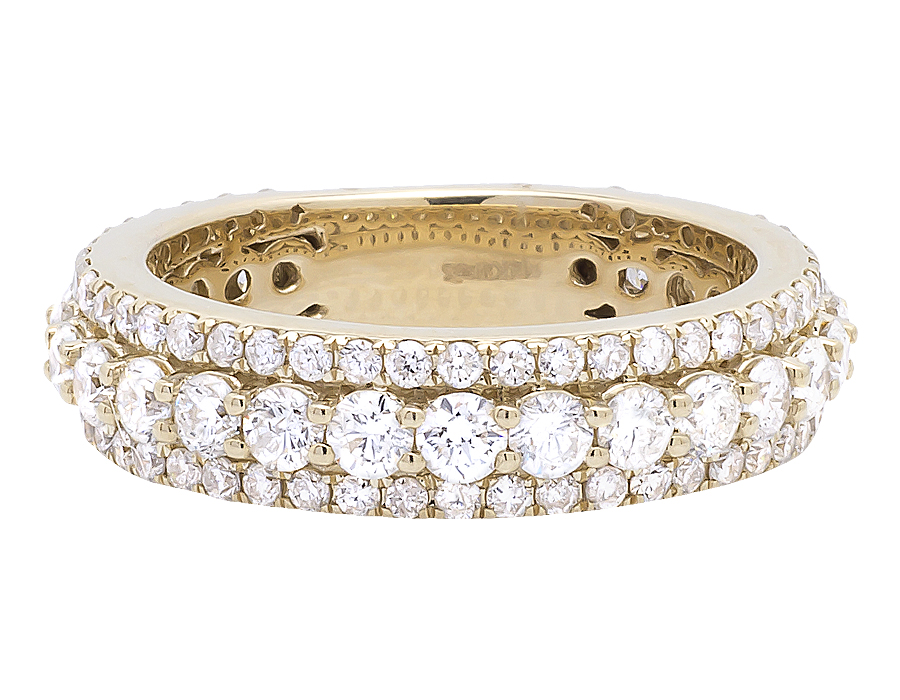 Round Diamond Eternity 6mm Wedding Band Ring (3.03 ct)