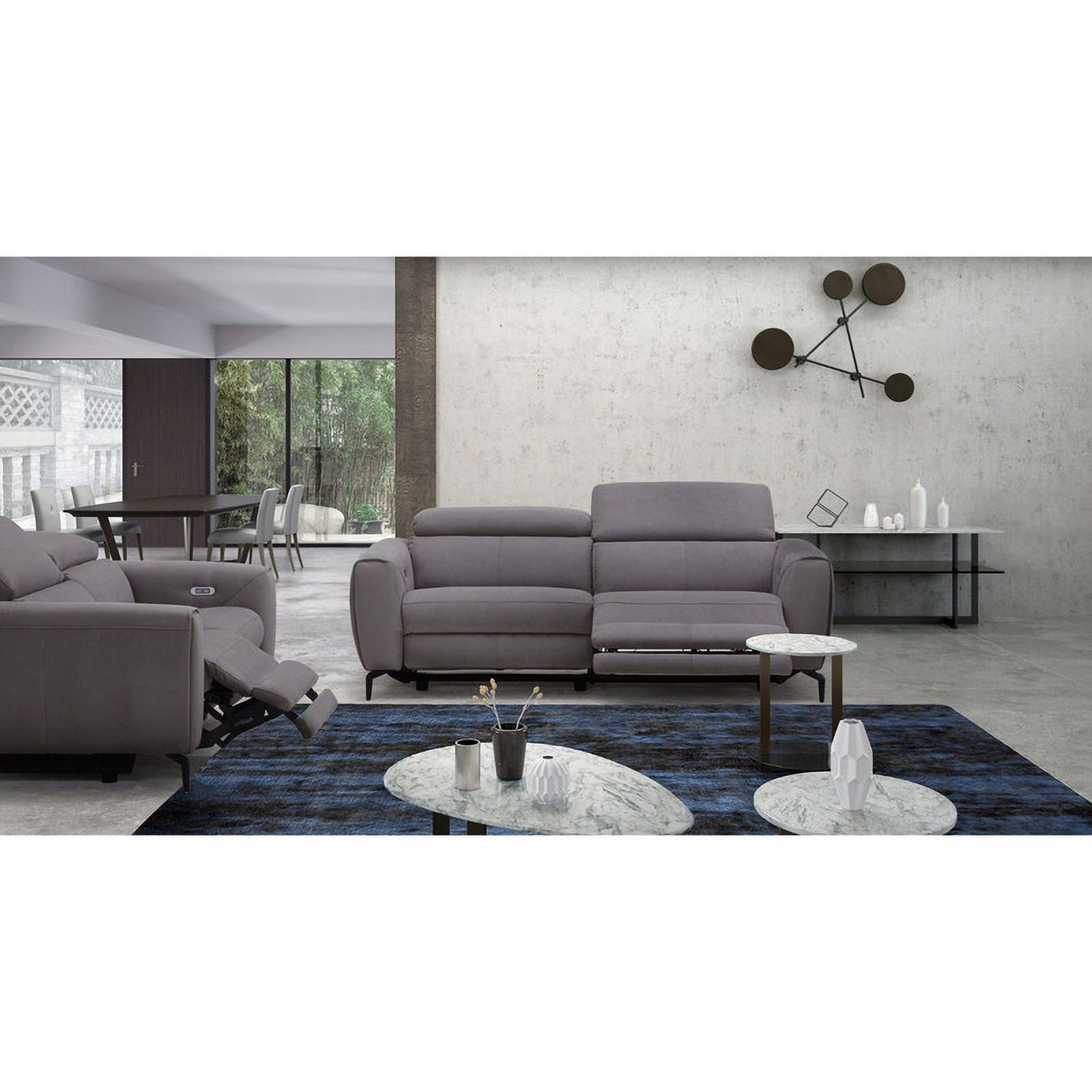 Lorenzo 2-Piece Motion Fabric Sofa Set, Grey