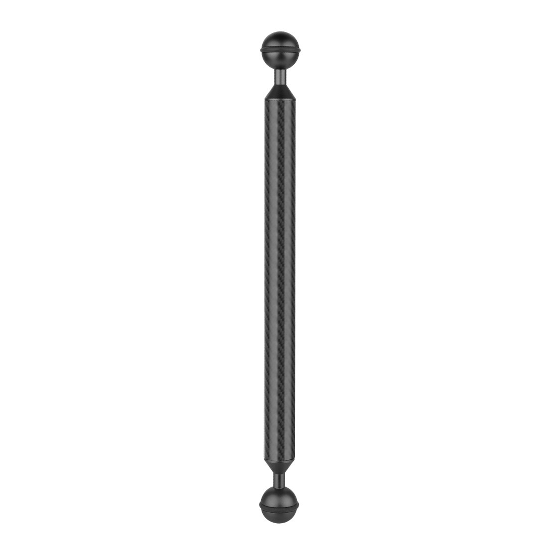 PULUZ  12 inch 30.4cm Length 20.8mm Diameter Dual Balls Carbon Fiber Floating Arm, Ball Diameter: