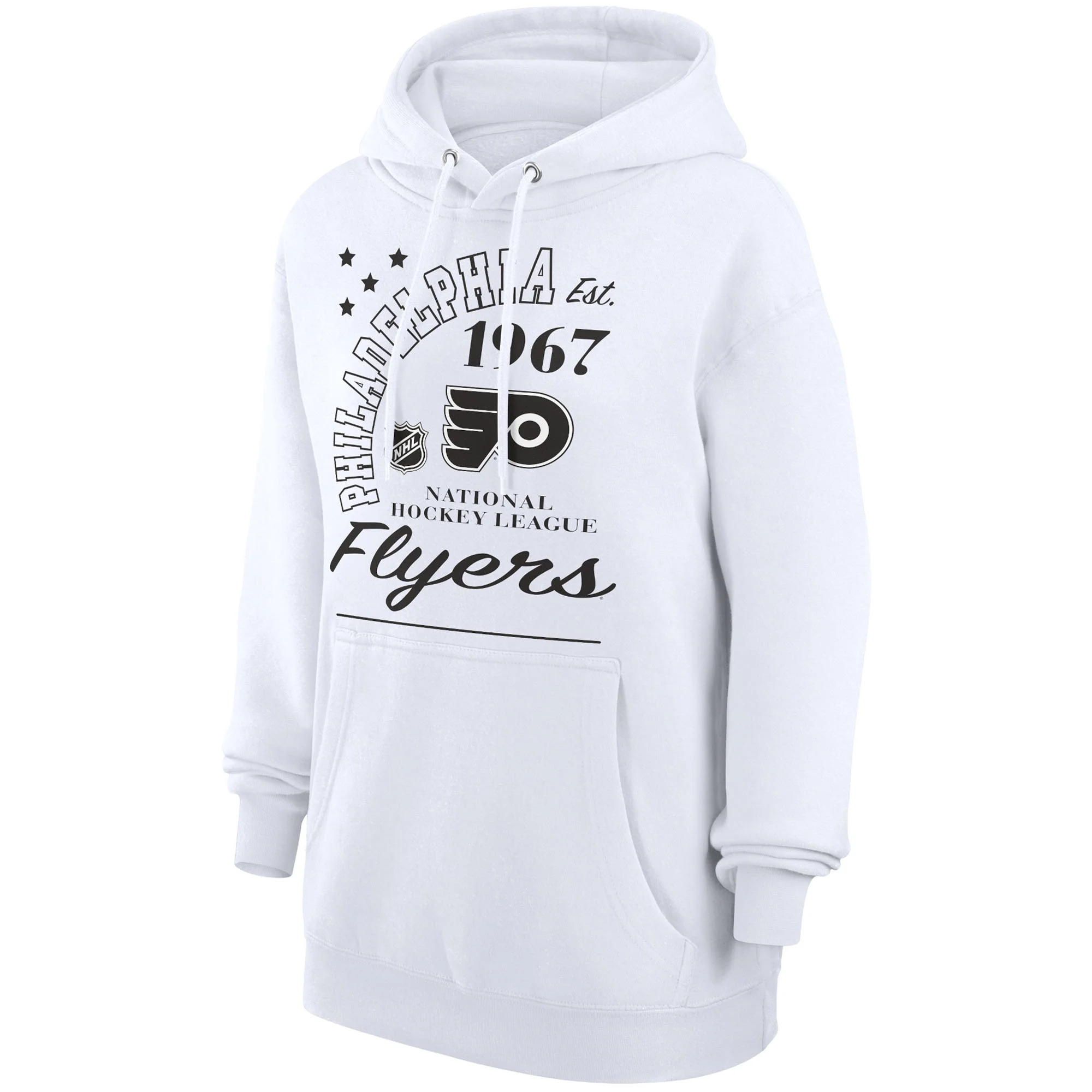 Men's Starter  White Philadelphia Flyers Arch City Team Graphic Fleece Pullover Hoodie