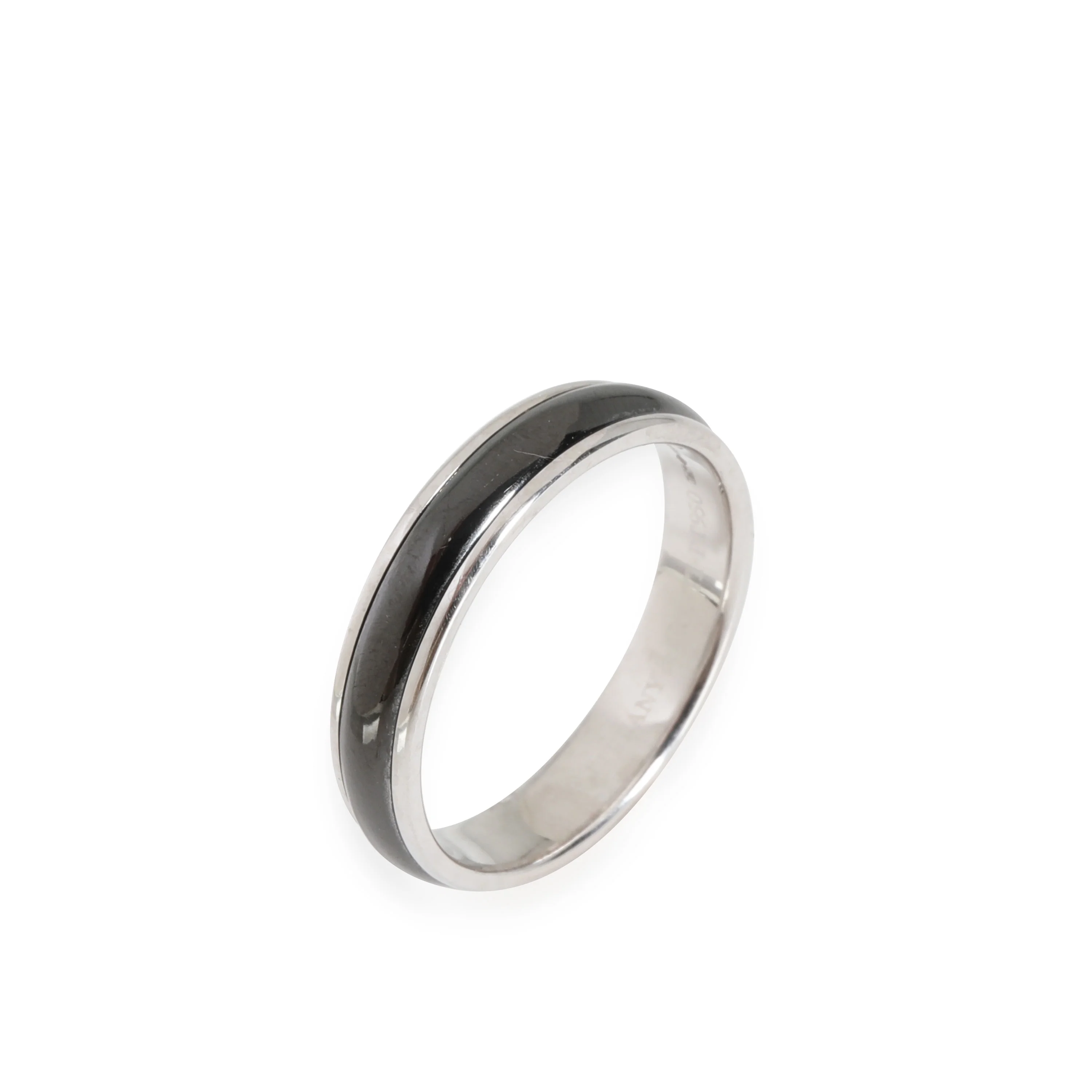 Tiffany & Co. Black Titanium Wedding Band in 950 Platinum