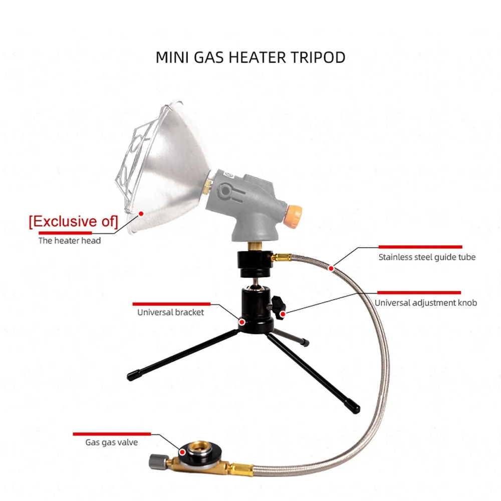 OWSOO Gas Heater Adjustable Portable Camping Fishing Winter Tent Warmer
