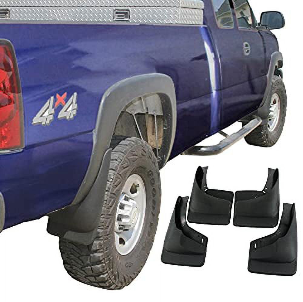 PIT66 Mud Flaps Mud Guards Splash Fit for Chevy 1999-2007 Silverado Replacement for GMC Sierra
