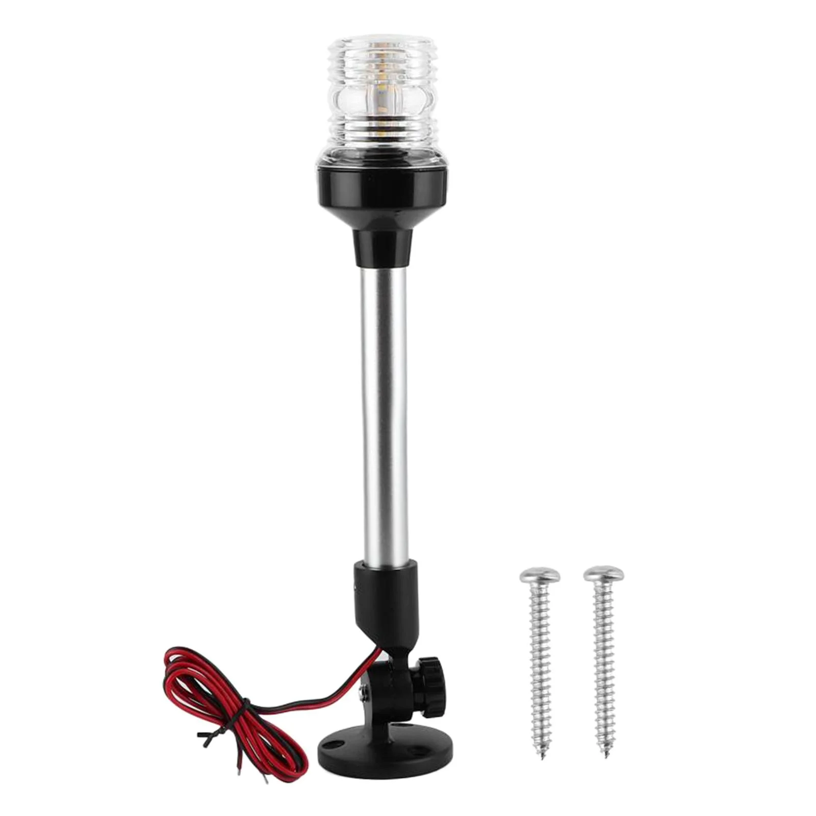 Water Durable Yacht Boat All Round Stern 360 degree Lamps Pontoon 12-24V White Signal Lights 12inch