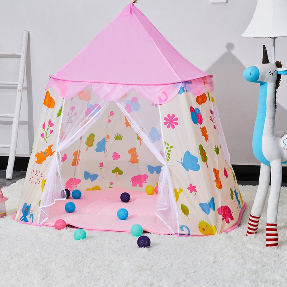 TOPCHANCES Princess Castle Play Tent Kids Tent for 3+ Year Old Children Toys, Kids Playhouse for Indoor and Outdoor Games