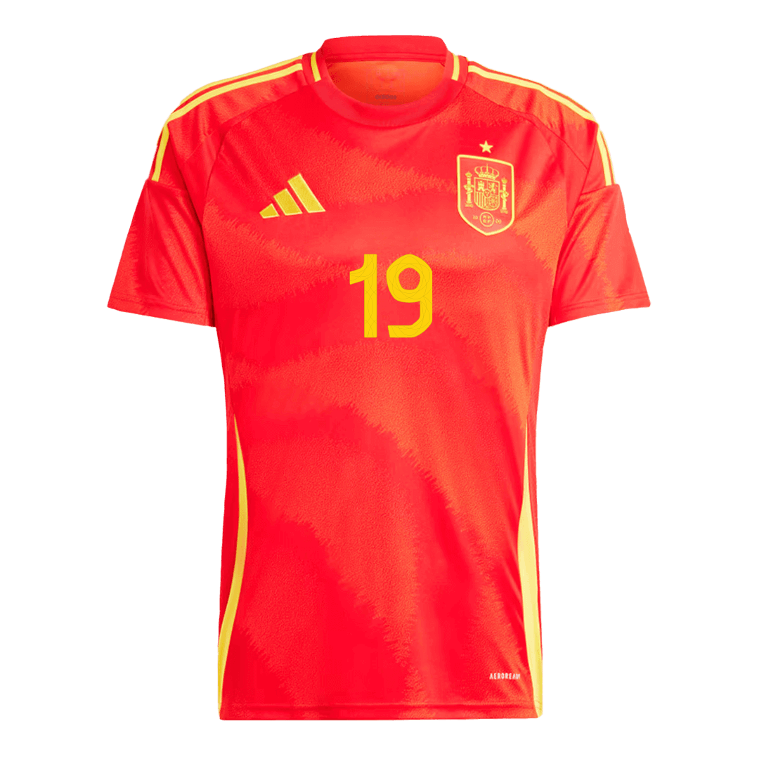 LAMINE YAMAL #19 Spain Home Jersey EURO 2024