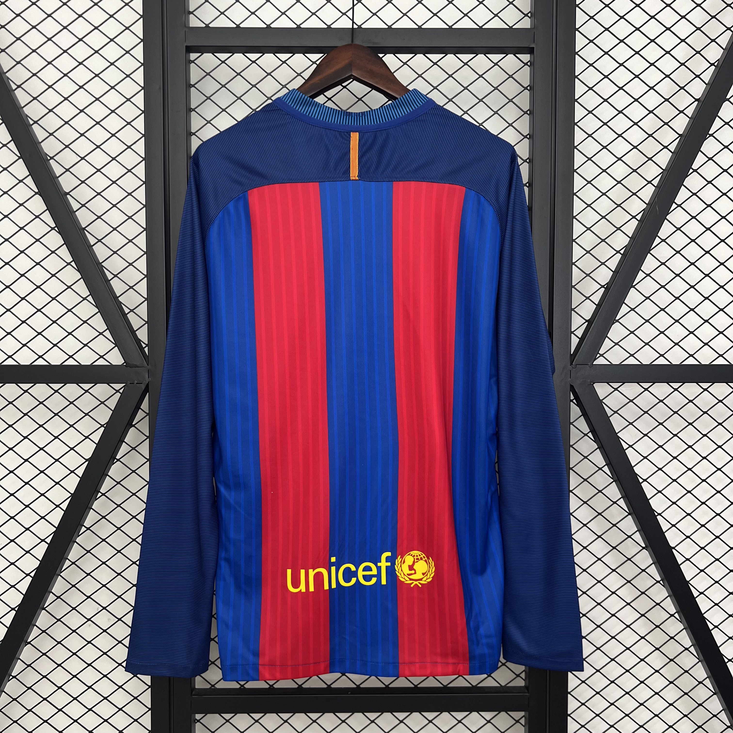 Retro Barcelona Home Long Sleeve Jersey 2014/15
