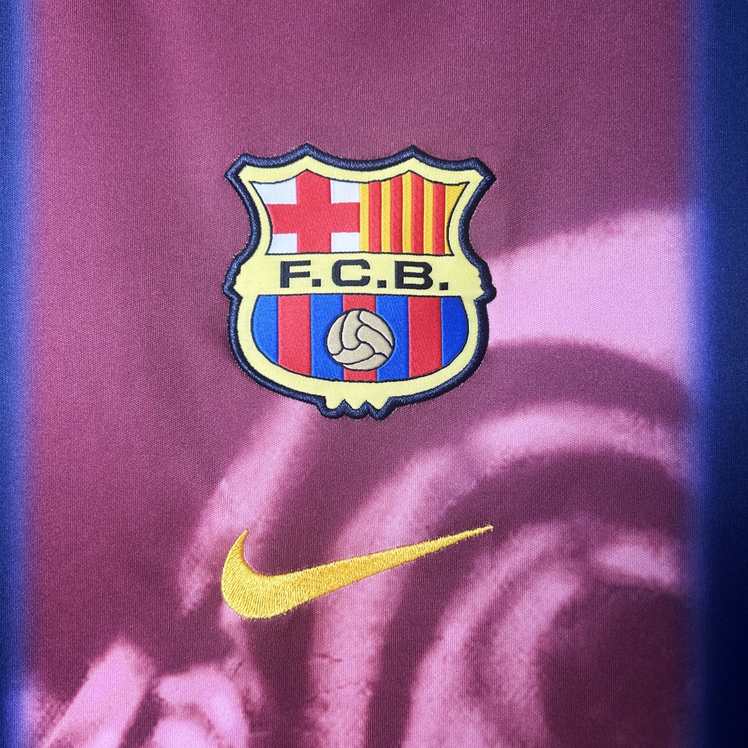 Retro CJ x Nike x FC Barcelona Home Skeleton Jersey 2000/01