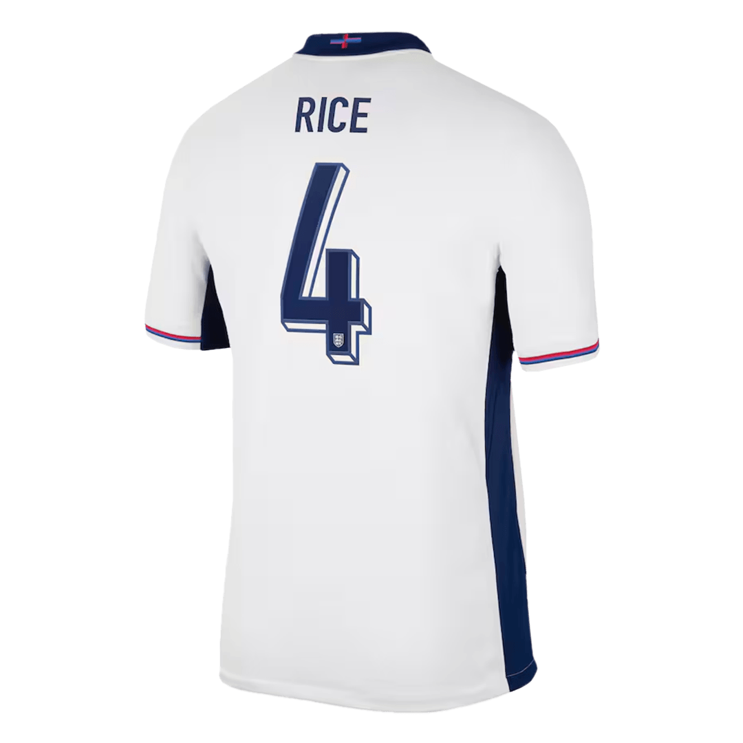Declan Rice #4 England Home Jersey EURO 2024