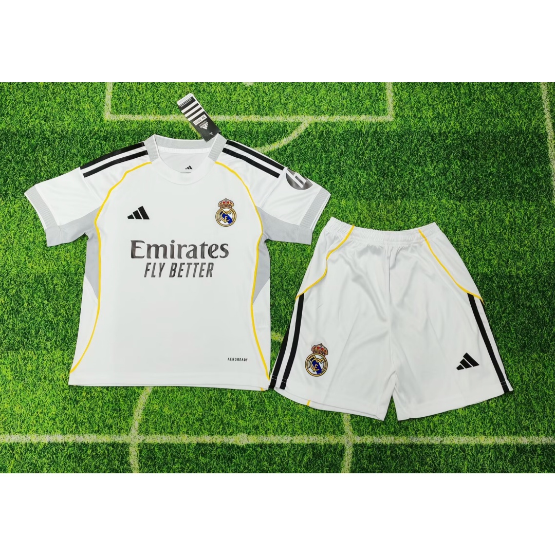 Kid's Real Madrid Home Kit 2025/26
