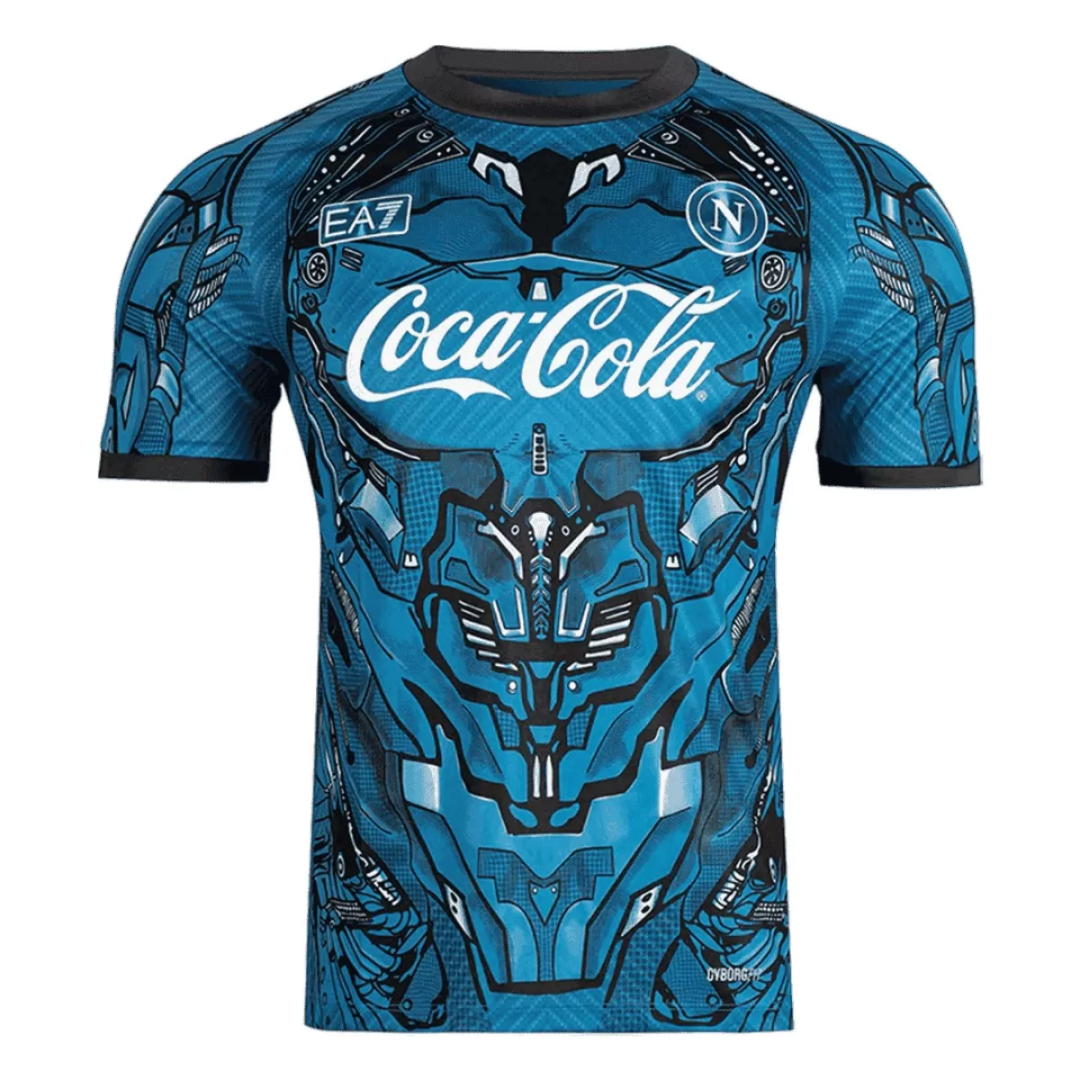SSC Napoli EA7 Blue Pre-Match Jersey 2025/26