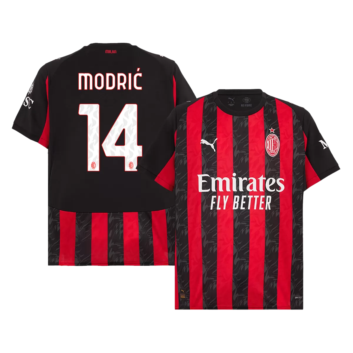 MODRIĆ #14 AC Milan Home Jersey 2025/26