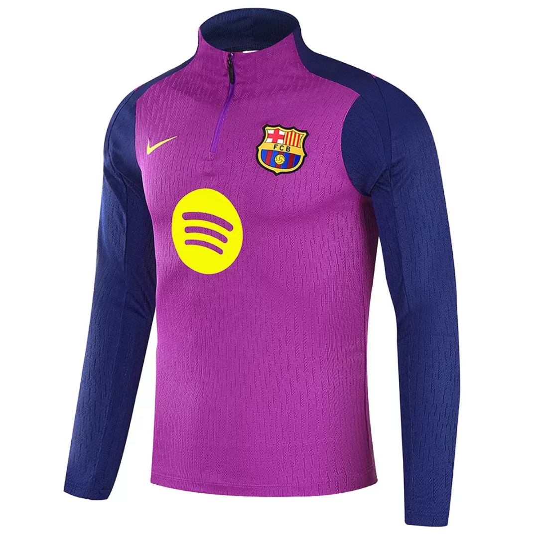Kid's Barcelona 1/4 Zipper Sweat Kit(Top+Pants) Purple 2025/26