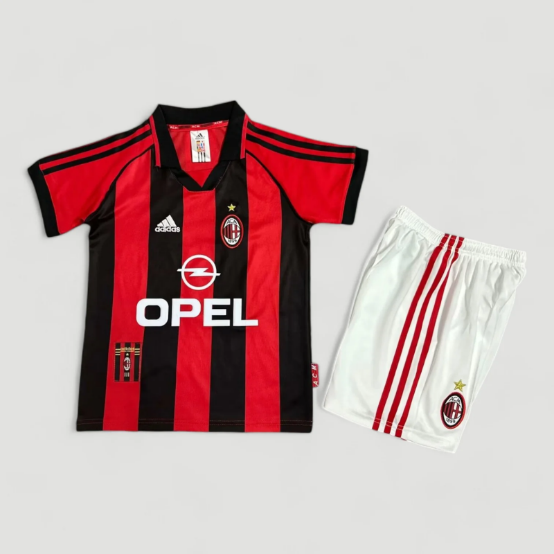 Kid's Retro AC Milan Home Kit 1998/99