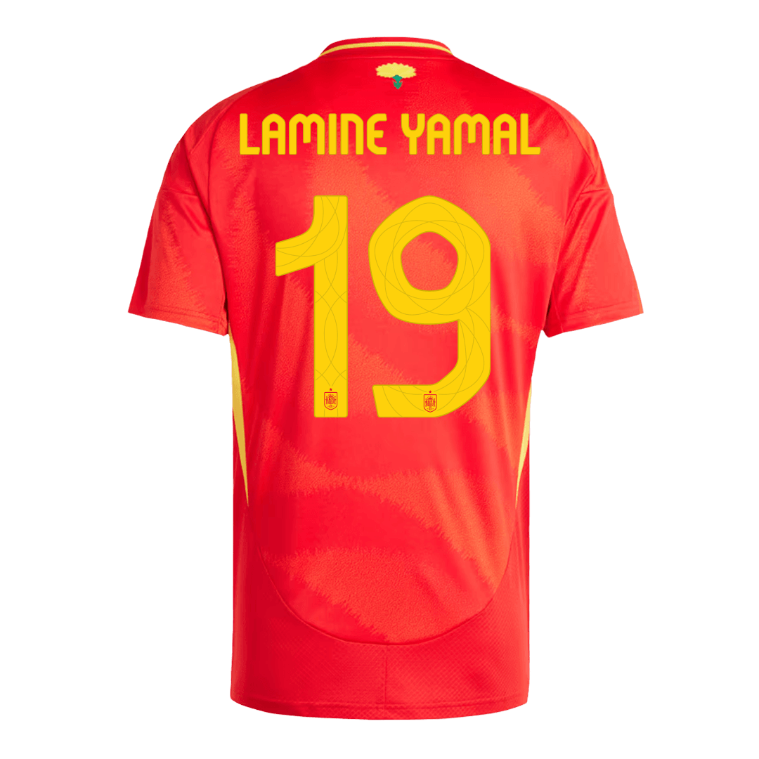 LAMINE YAMAL #19 Spain Home Jersey EURO 2024