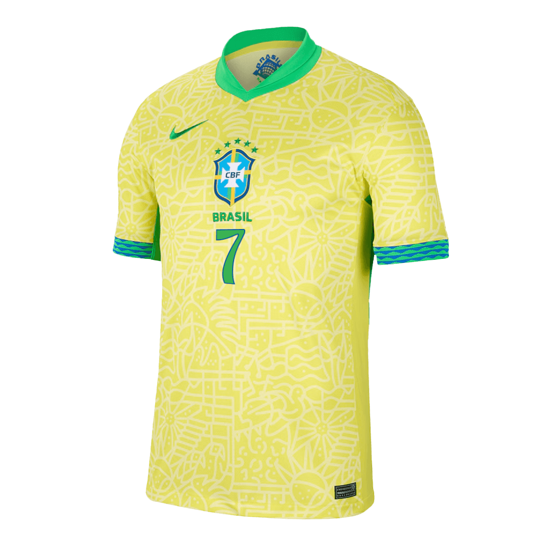 VINI JR. #7 Brazil Home Jersey Copa America 2024