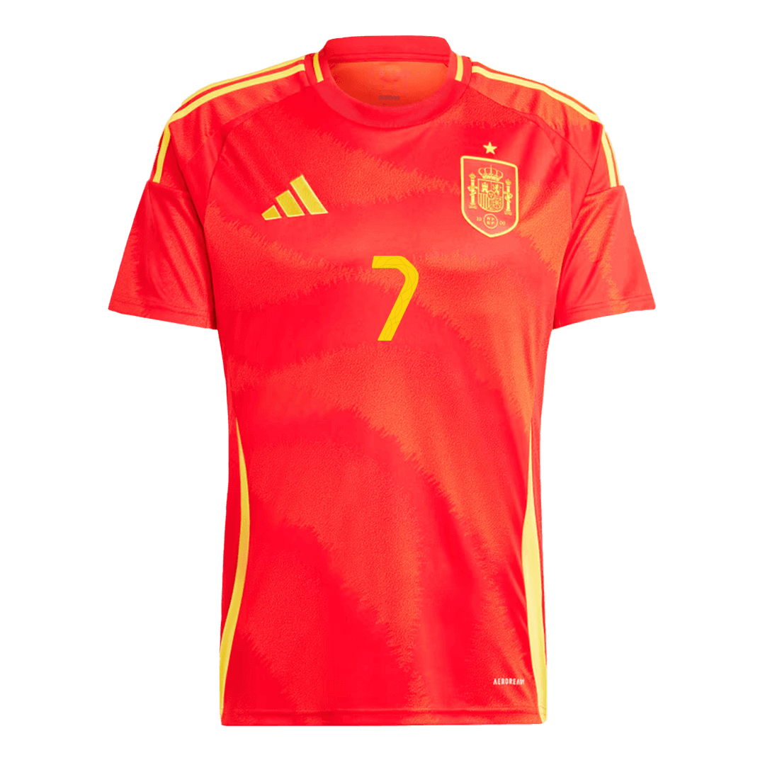 Alvaro Morata #7 Spain Home Jersey EURO 2024