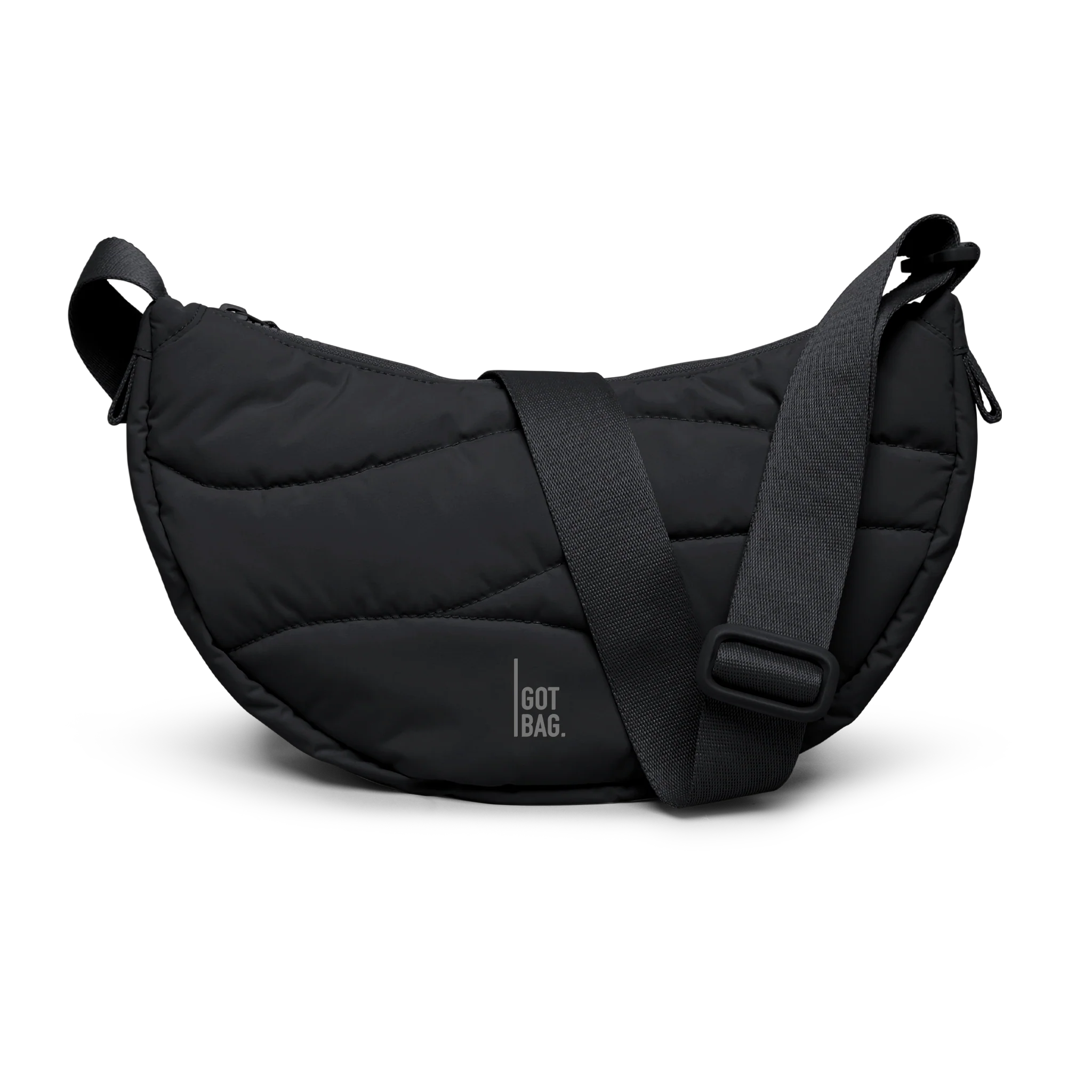 WAVY PUFFER MOON BAG SMALL