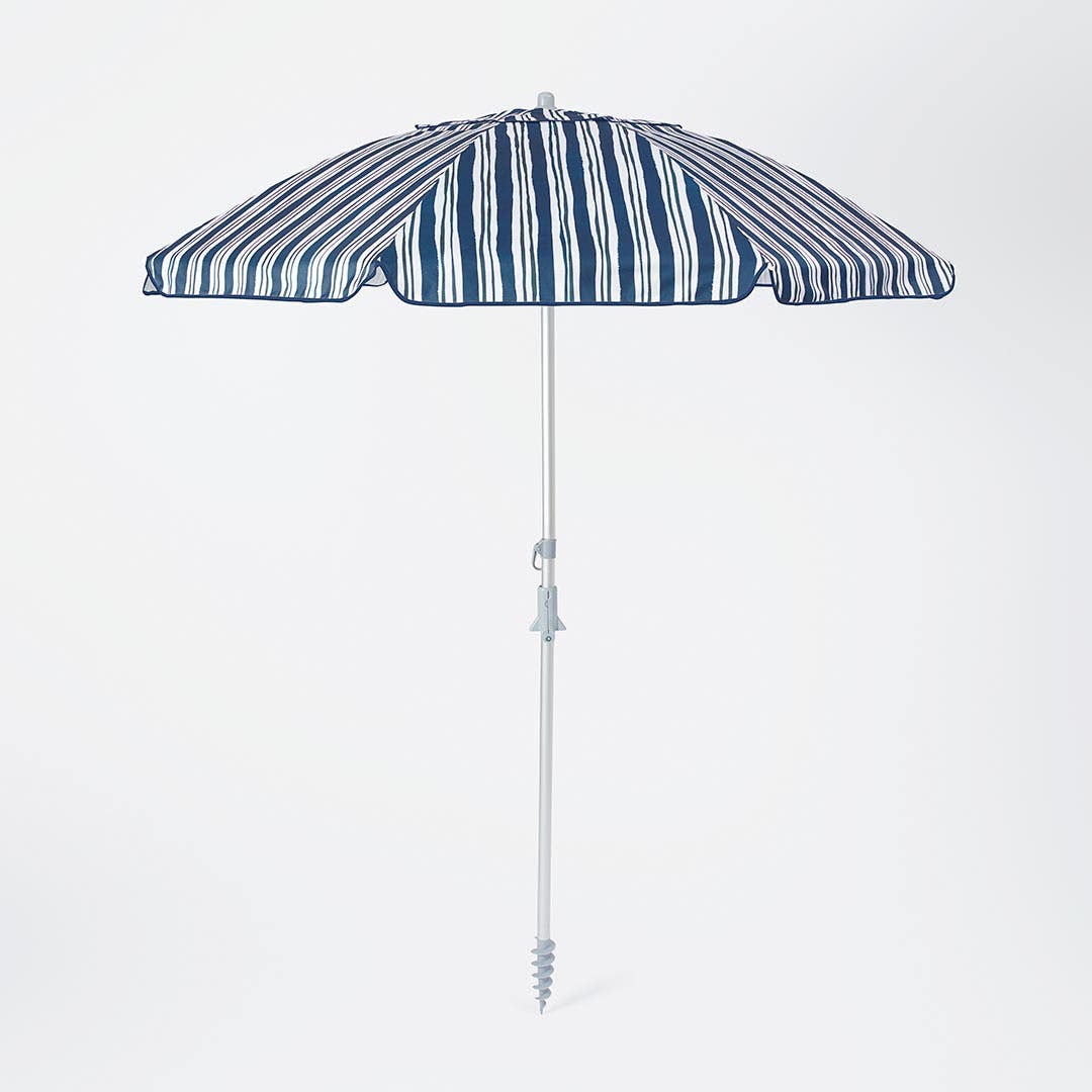 Siesta Stripe Deluxe Beach Umbrella