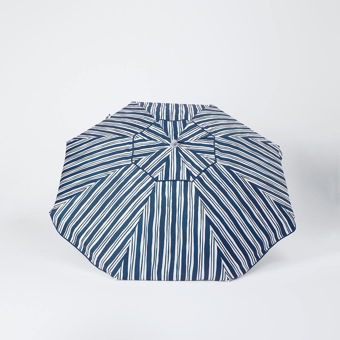 Siesta Stripe Deluxe Beach Umbrella