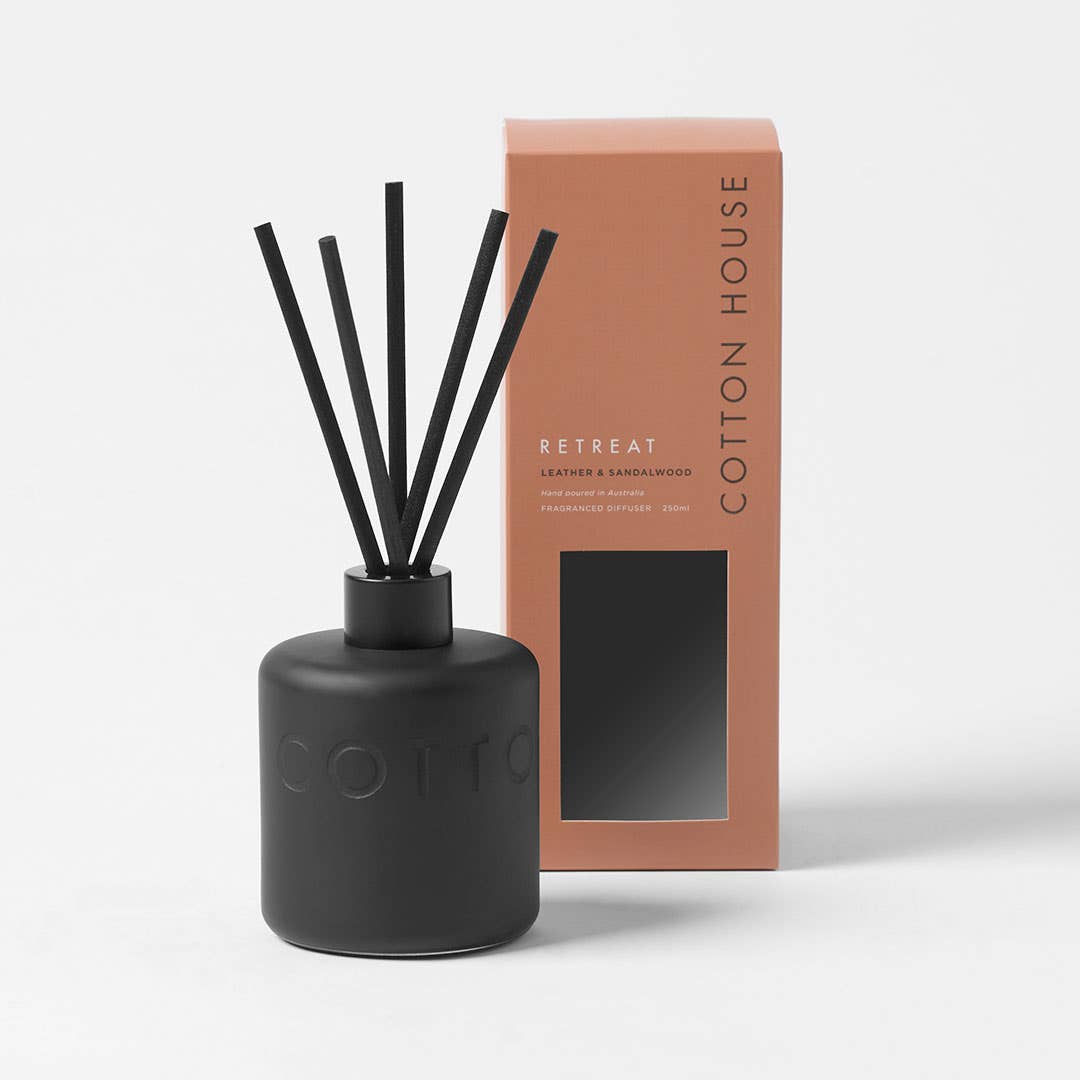 Retreat 250ml Diffuser - Leather And Sandalwood