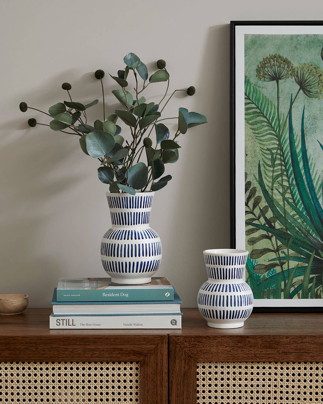 Frankie Flared Stripe Vase Large