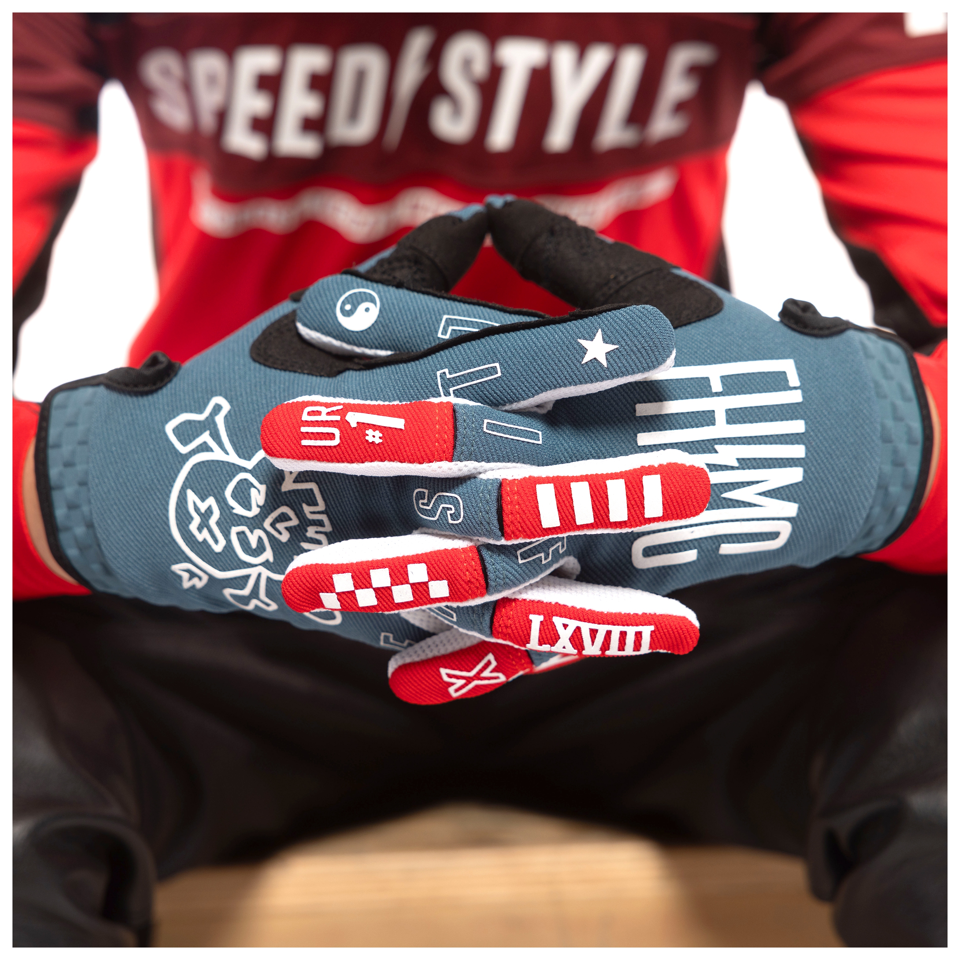FortNine Fasthouse Youth Speedstyle Bird Gloves